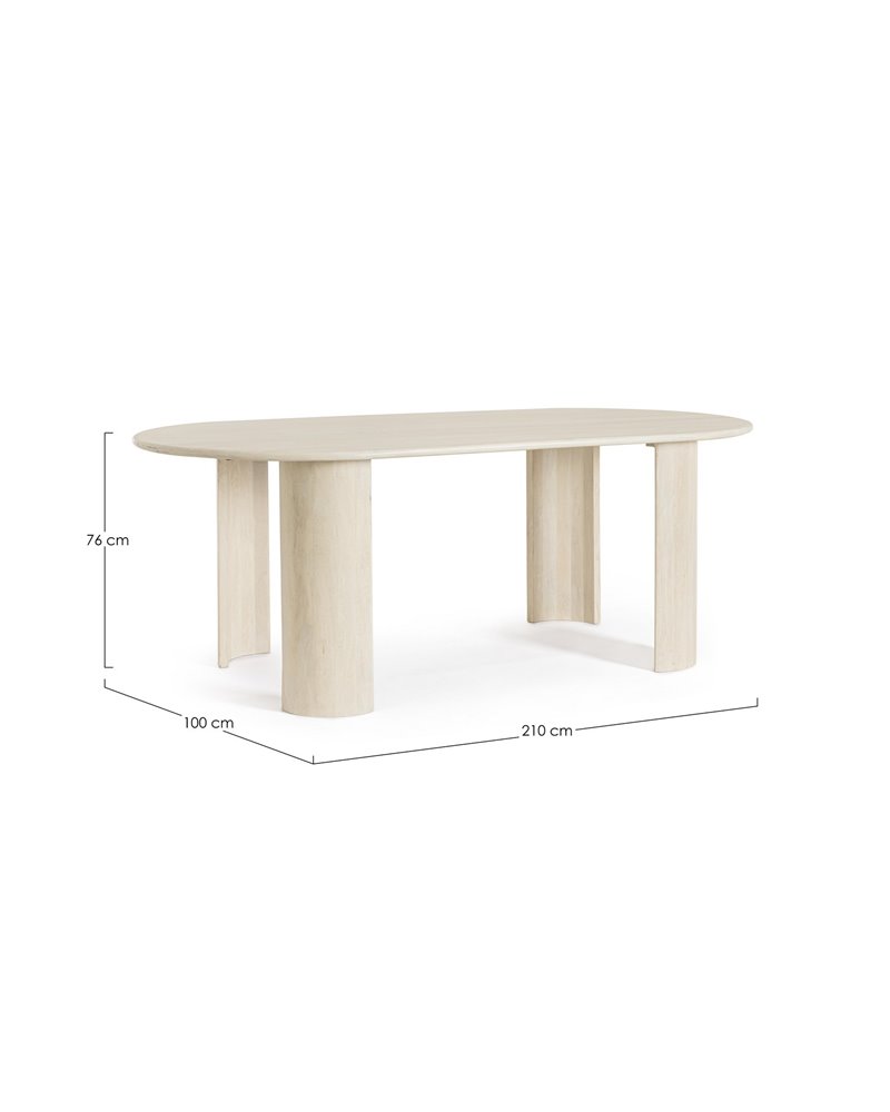 ORLANDO OVAL TABLE NAT 200X100 ORLANDO OVAL TABLE NAT 200X100