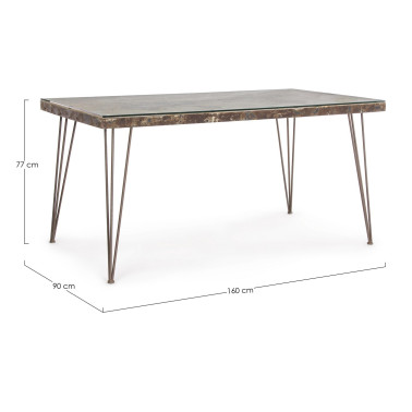TABLE ATLANTIDE 160X90