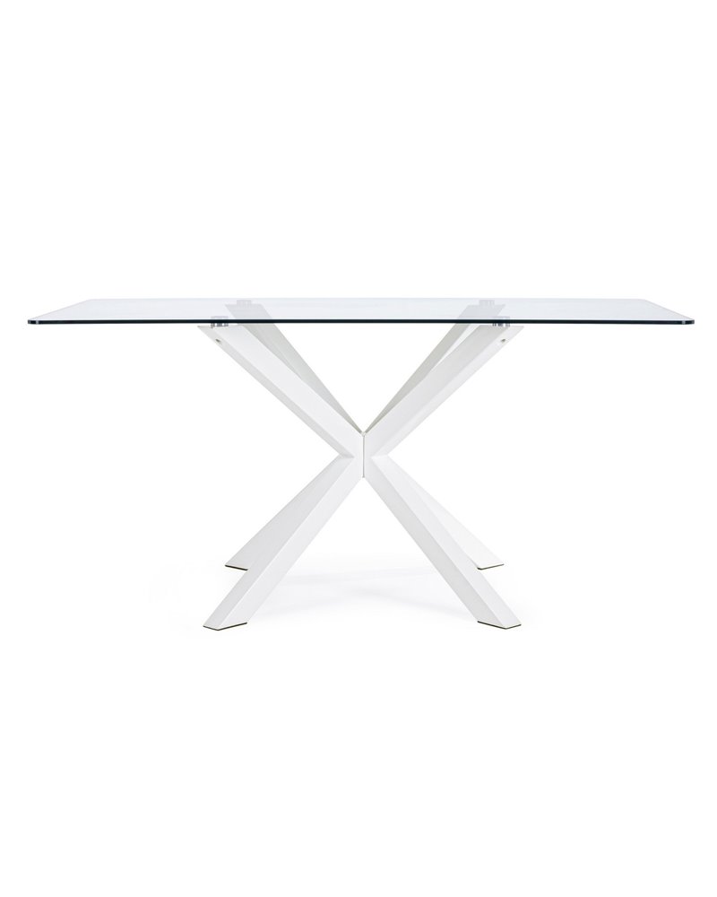 MESA DE MAIO RECT. PERNA BRANCA 160X90