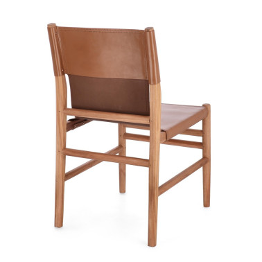 SEDIA CAROLINE COGNAC