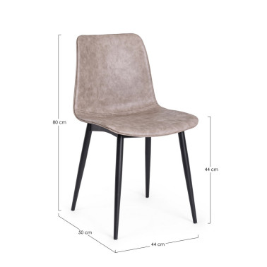 STUHL KYRA PU BEIGE BEIGE...