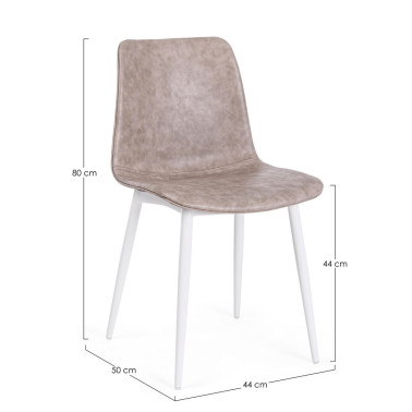 STUHL KYRA PU BEIGE BEIGE...