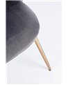 SILLA TANYA TERCIOPELO GRIS OSC