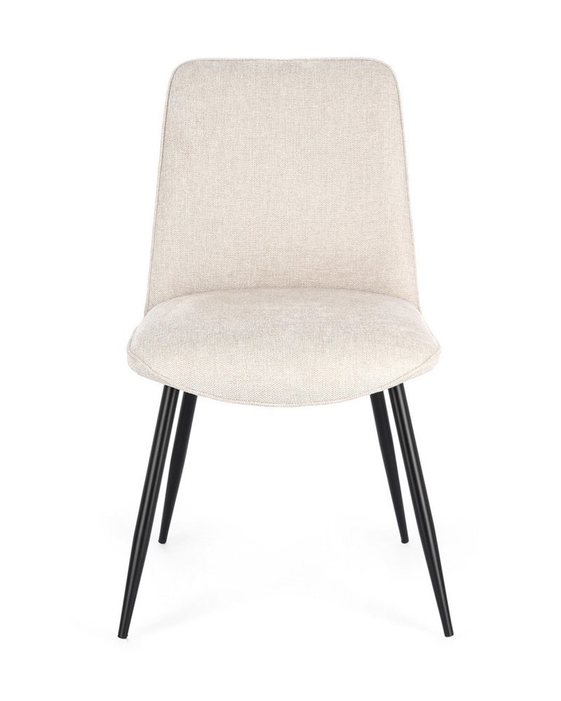 SILLA CORA NEGRO-BEIGE