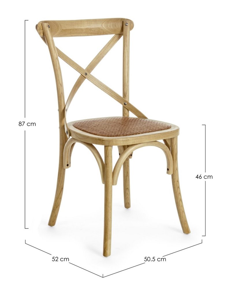 SILLA CROSS MARRÓN NATURAL
