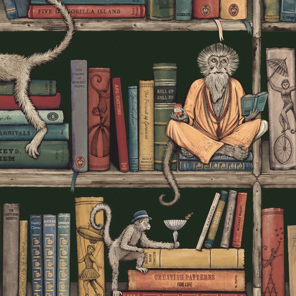 Monkey Library Traditional Green BMCF003-08C