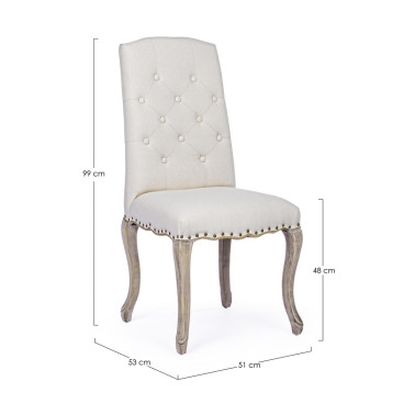 SEDIA DIVA NATURALE