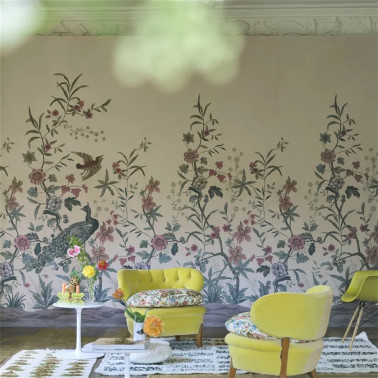 Peacock Toile Scene 1...