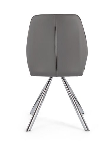 SILLA MAXWELL PU GRIS