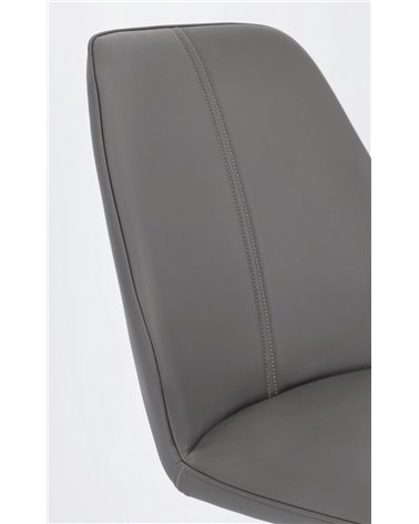 SILLA MAXWELL PU GRIS