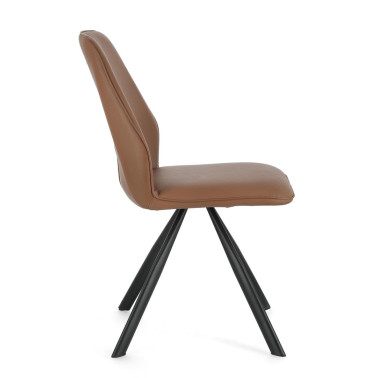 SILLA MAXWELL PU COGNAC