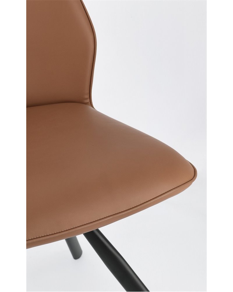 SEDIA MAXWELL PU COGNAC
