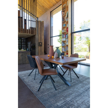 SILLA MAXWELL PU COGNAC