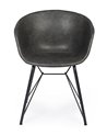 SILLA WARHOL PU ANTRACITA VINTAGE