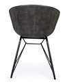SILLA WARHOL PU ANTRACITA VINTAGE