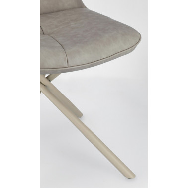 SILLA KEPLER PU GRIS PALOMA