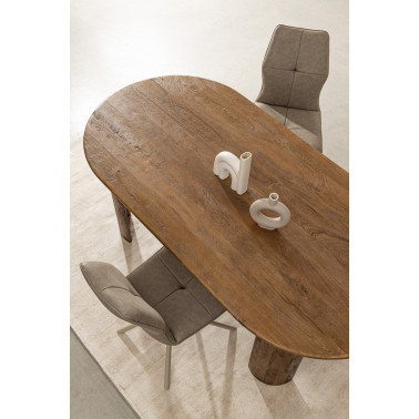 SILLA KEPLER PU GRIS PALOMA