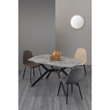 SILLA AMANDA PU GRIS