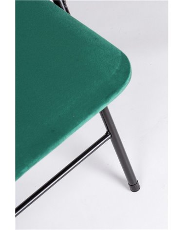 SILLA PLEG AMAL TERCIOPELO VERDE OSC