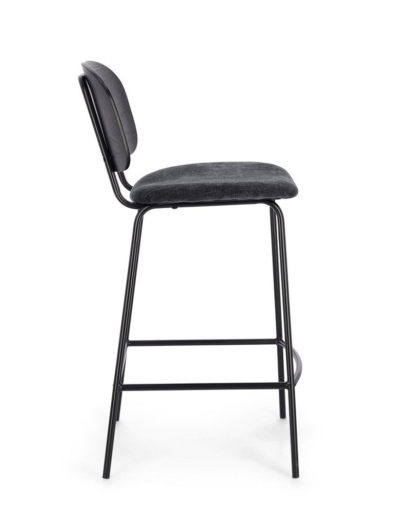 TABURETE COCINA SIENNA GRIS OSCURO