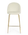 TABURETE BAR CARRY TERCIOPELO BLANCO