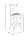 TABURETE BAR CROSS BLANCO