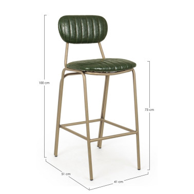 TABURETE BAR ADDY VERDE OSC