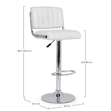 BARCLAY STOOL WHITE