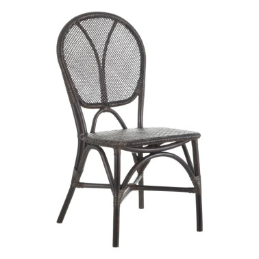 SILLA MARRÓN OSCURO RATÁN 47 X 48 X 98,50 CM REF.152763