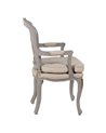 SILLÓN GRIS-BEIGE DM-MADERA SALÓN 58 X 52 X 98,50 CM REF.608023