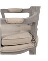 SILLÓN GRIS-BEIGE DM-MADERA SALÓN 58 X 52 X 98,50 CM REF.608023