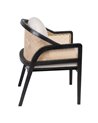 SILLÓN NATURAL-NEGRO RATÁN-MADERA SALÓN 58 X 60 X 77 CM REF.605881