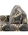 SILLÓN NEGRO-TAUPE TEJIDO-MADERA SALÓN 91 X 90 X 95 CM REF.607861