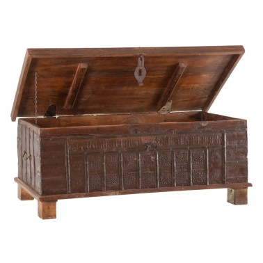 BAÚL MARRÓN MADERA DE TECA...