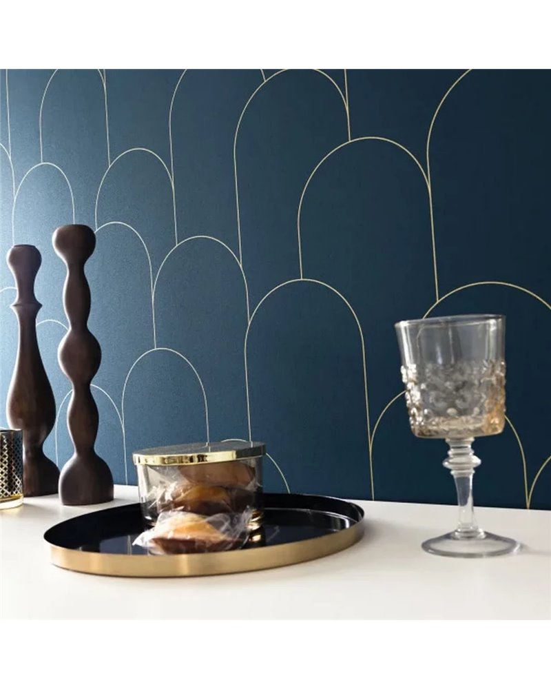 Ornament Bleu Nuit Dore 105281022
