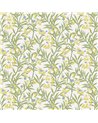 Bamboo Floral Blau Verditer 0267BABLUEV