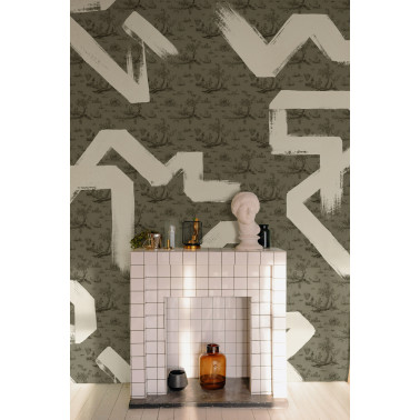 Toile Strokes Verde M5006-4
