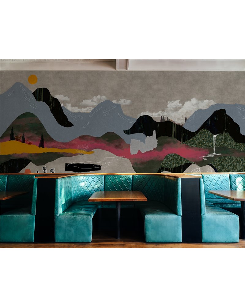 Landscape Collage Grey M5007-2