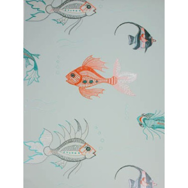 Papier peint aquarium_NCW3833-02 - NINA CAMPBELL