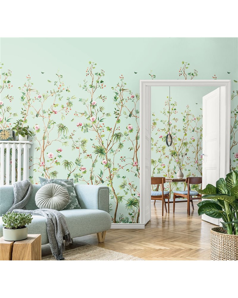 Stone House Mural Vintage Pearl CL32900M
