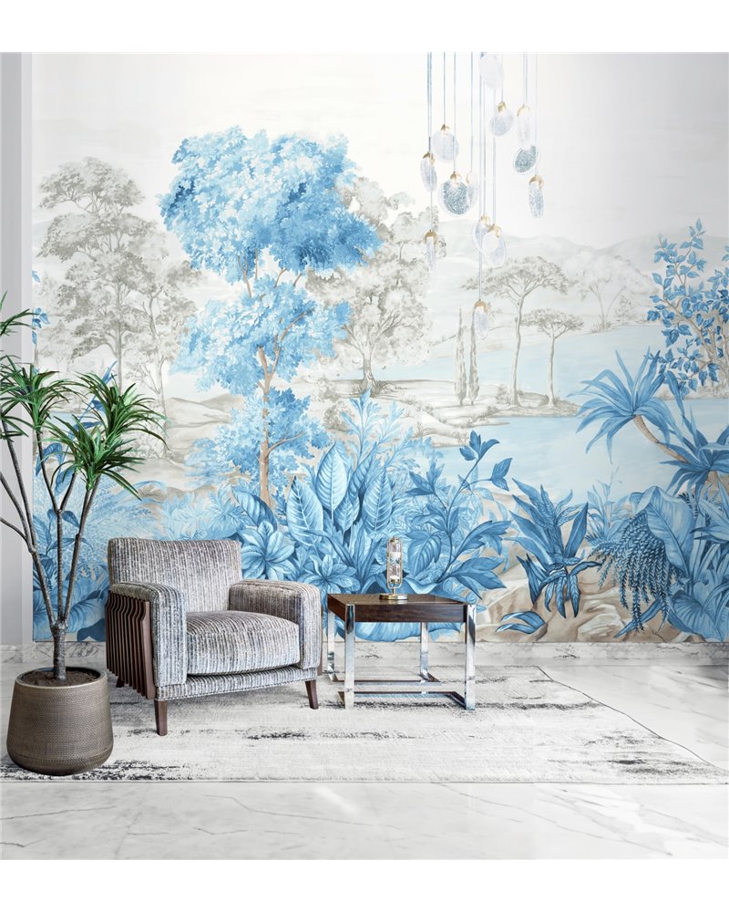 Sugar Quay Walk Mural Sky Blue CL32102M