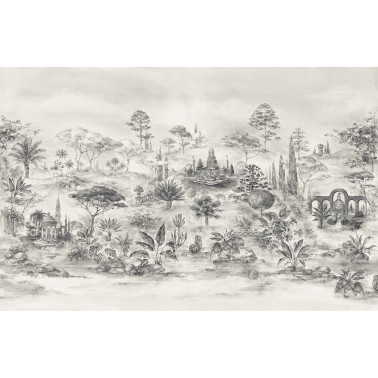Jardin Italien Noir Et Blanc DOM3013
