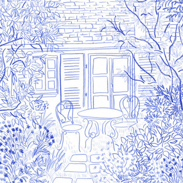 Coin de Jardin Blue DOM3007