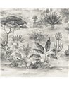 Jardin Italien Noir Et Blanc DOM3013