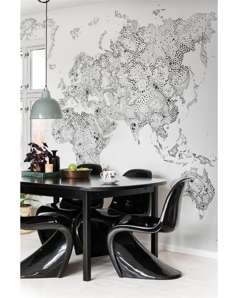 World Map Black 630-09
