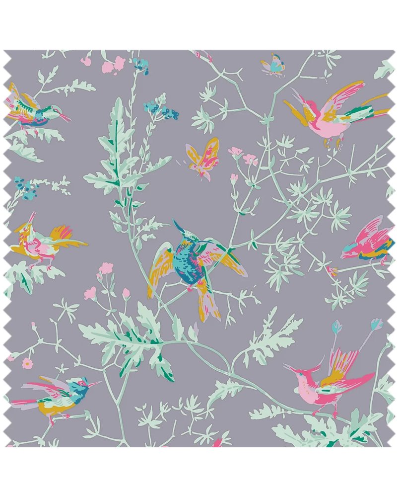Hummingbirds 100% Silk Periwinkle F125-1002 Hummingbirds 100% Silk Periwinkle F125-1002