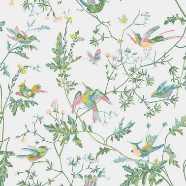 Hummingbirds Green & Pink 112-4015