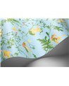 Hummingbirds Buttercup Yellow On Cornflower Blue 124-1004
