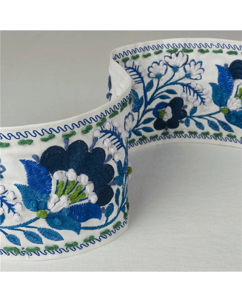 Enamel Flower Indigo TRDG0023-01 Enamel Flower Indigo TRDG0023-01