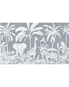 Monochrome Jungle - Blue W14687